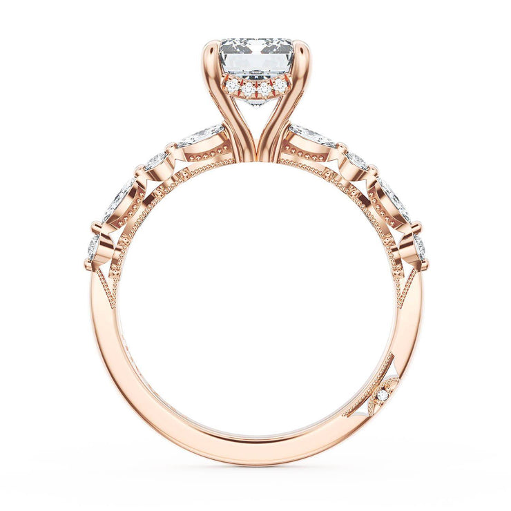 Emerald Solitaire Engagement Ring