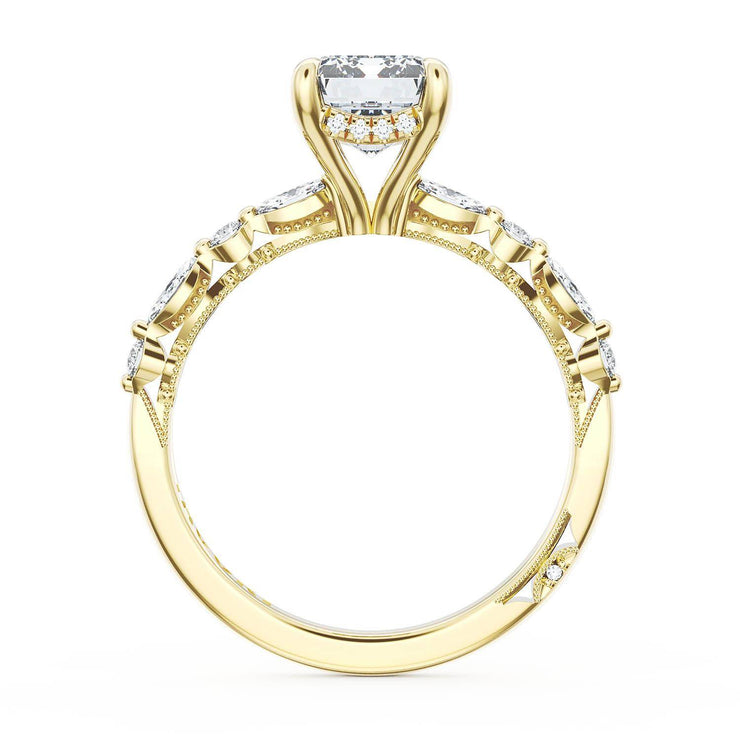 Emerald Solitaire Engagement Ring