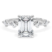 Emerald Solitaire Engagement Ring