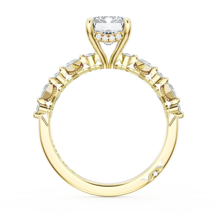 Emerald Solitaire Engagement Ring