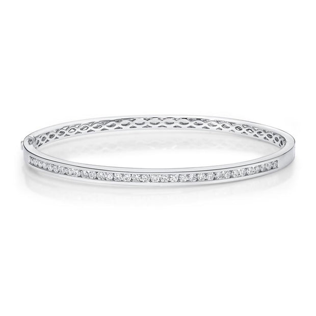 Channel Set Diamond Bangle 1ctw approx.