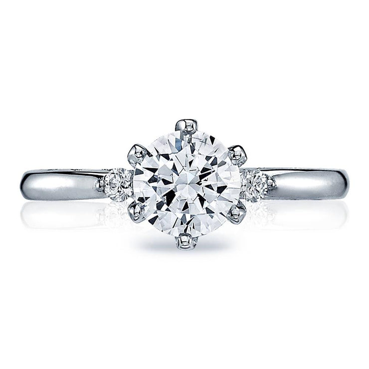 Round 3-Stone Engagement Ring