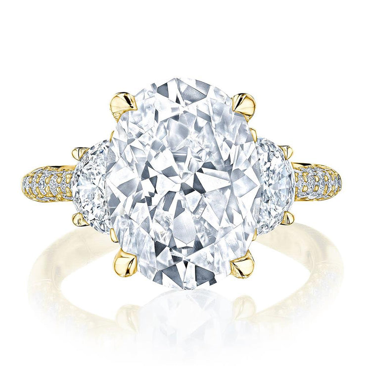 Oval 3-Stone Engagement Ring