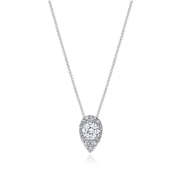 17"" Pear Bloom Diamond Necklace