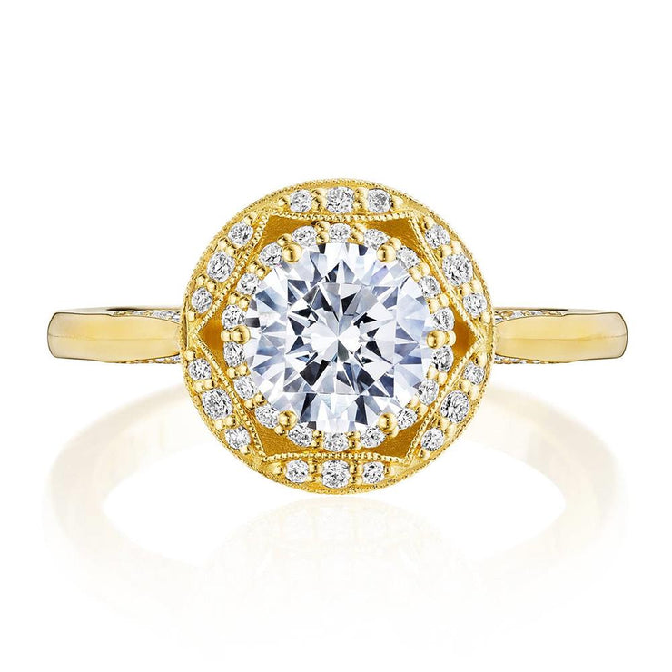 Round Bloom Engagement Ring