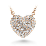 Pave Heart Necklace .50ctw approx.