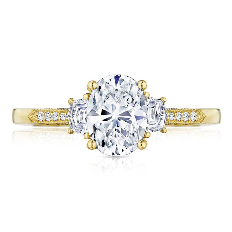 Oval 3-Stone Engagement Ring