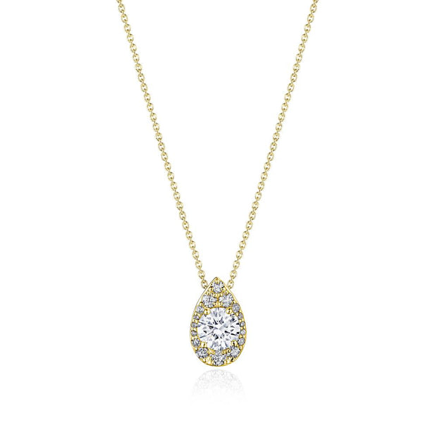 17"" Pear Bloom Diamond Necklace