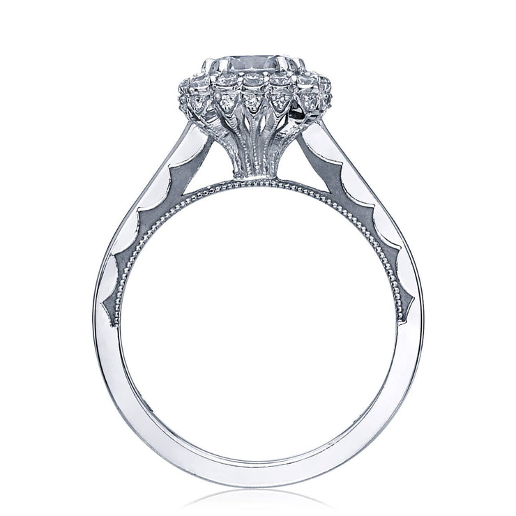 Round with Cushion Bloom Engagement Ring