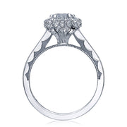 Round with Cushion Bloom Engagement Ring