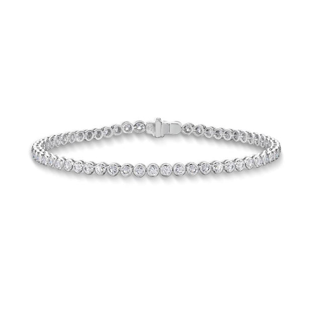 Bezel Diamond Line Bracelet 1.50ctw approx.