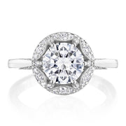 Round Bloom Engagement Ring