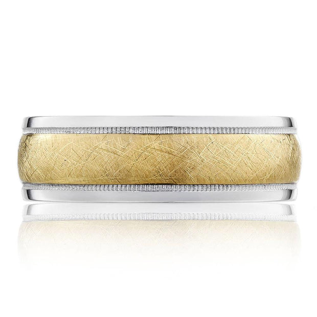 Two-Tone Finish Wedding Band