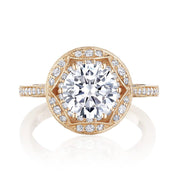 Round Bloom Engagement Ring