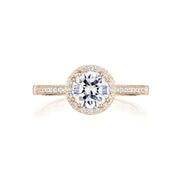 Round Bloom Engagement Ring