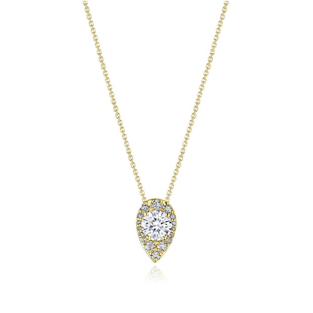 17"" Pear Bloom Diamond Necklace