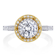 Round Bloom Engagement Ring