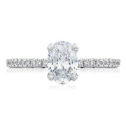 Oval 3-Stone Engagement Ring