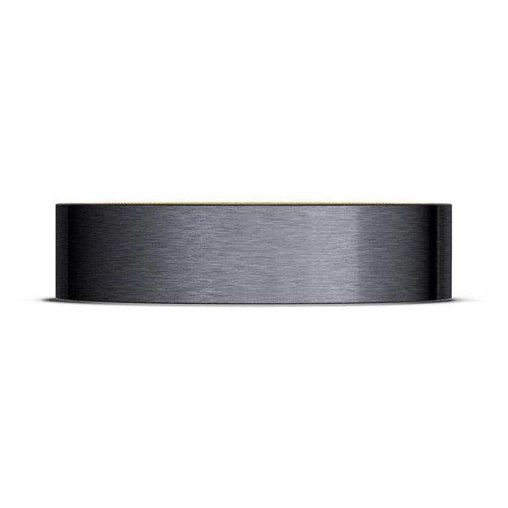 Titanium Two-Tone Flat Wedding Band - 6mm