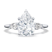 Pear 3-Stone Engagement Ring