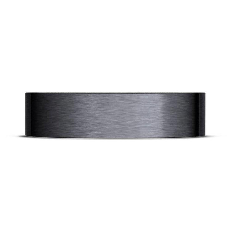 Titanium Two-Tone Flat Wedding Band - 6mm