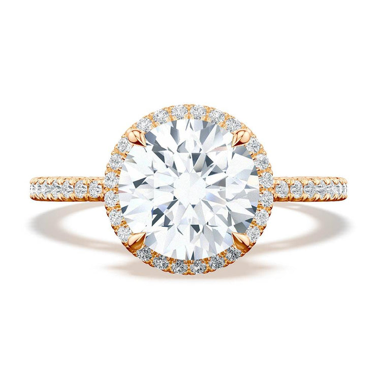 Round Bloom Engagement Ring