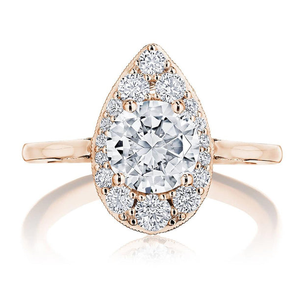 Round, Pear Bloom Engagement Ring