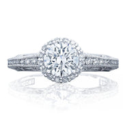 Round Bloom Engagement Ring