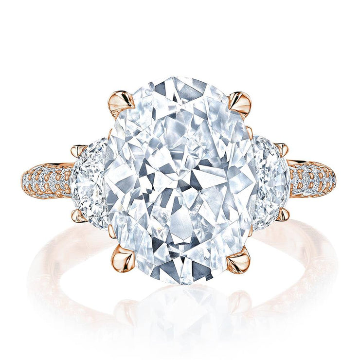 Oval 3-Stone Engagement Ring