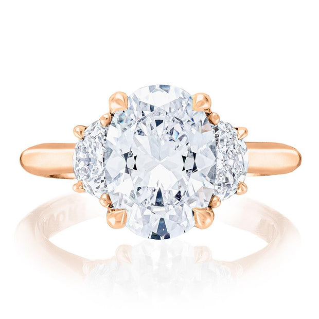 Oval 3-Stone Engagement Ring