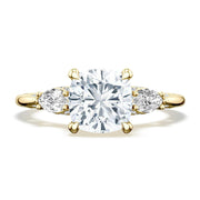 Cushion 3-Stone Engagement Ring