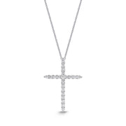 Shared Prong Diamond Cross Pendant .20ctw approx.