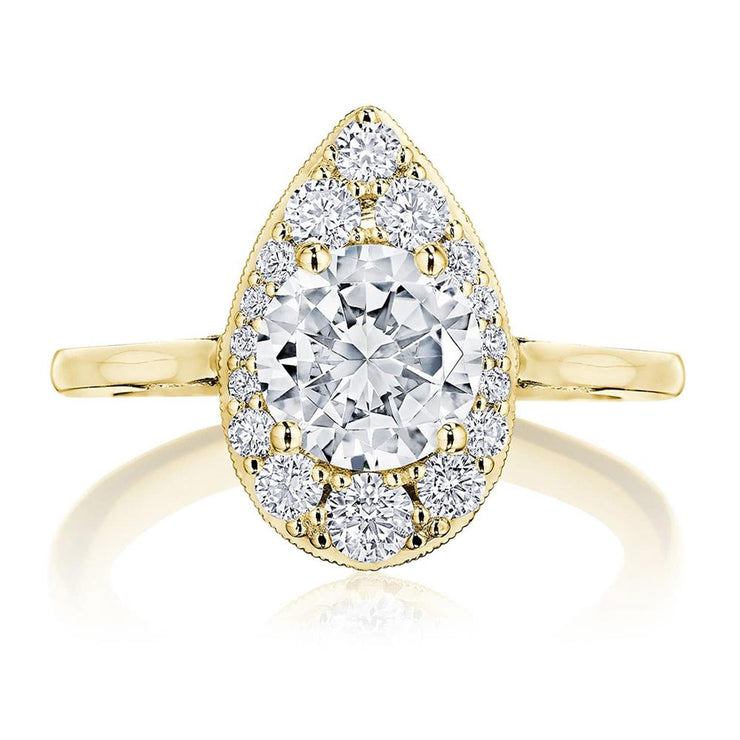 Round, Pear Bloom Engagement Ring