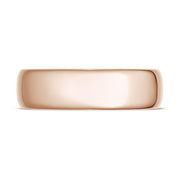 Classic Rounded in High Polish Finish Wedding Band