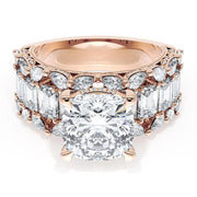 Cushion 3-Stone Engagement Ring
