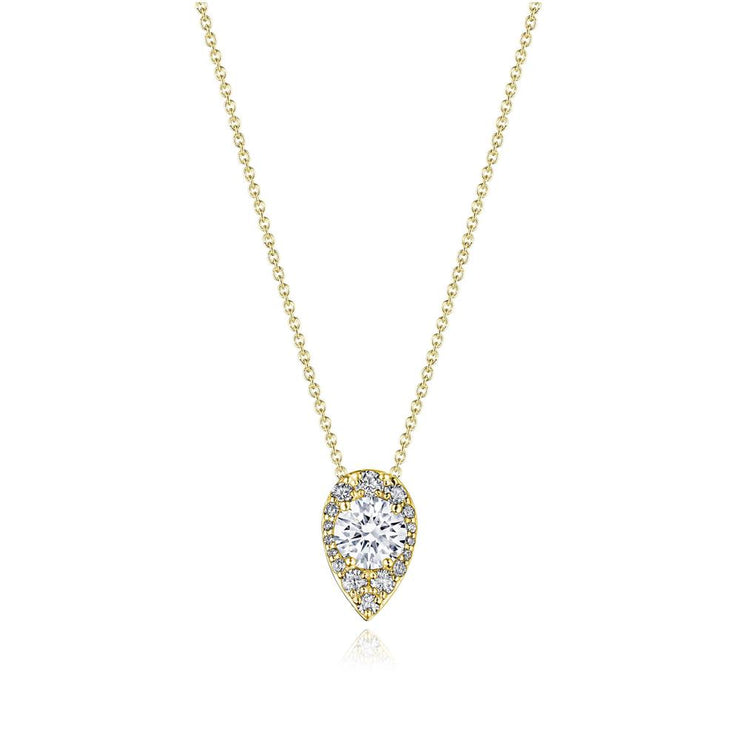 17"" Pear Bloom Diamond Necklace
