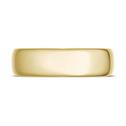 Classic Rounded in High Polish Finish Wedding Band