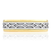 Two-Tone Finish Wedding Band