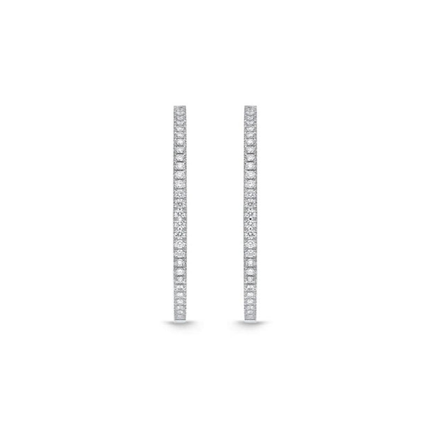 Oval Diamond Hoops 1.20ctw approx.