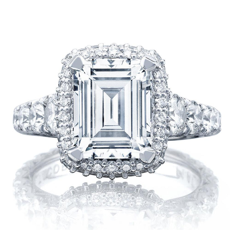 Emerald Bloom Engagement Ring