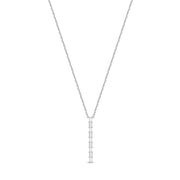 Geo Arts Vertical Diamond Necklace, 24