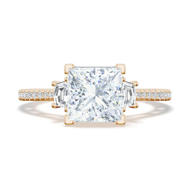 Princess 3-Stone Engagement Ring