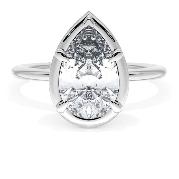 Pear Solitaire Engagement Ring