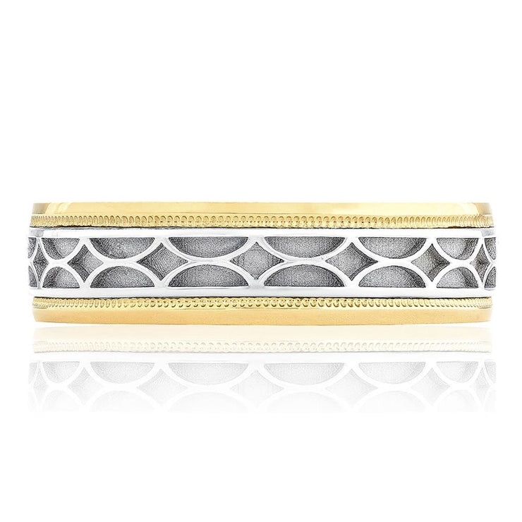 Two-Tone Finish Wedding Band
