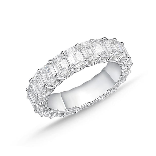 Geo Arts Emerald-Cut Eternity Band 5.75-7ctw approx.