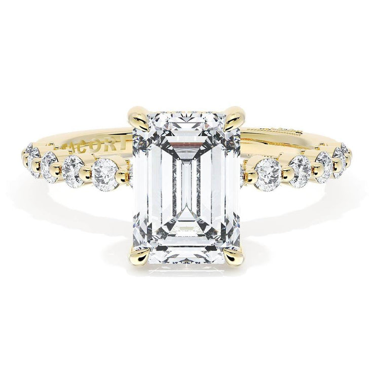 Emerald Solitaire Engagement Ring