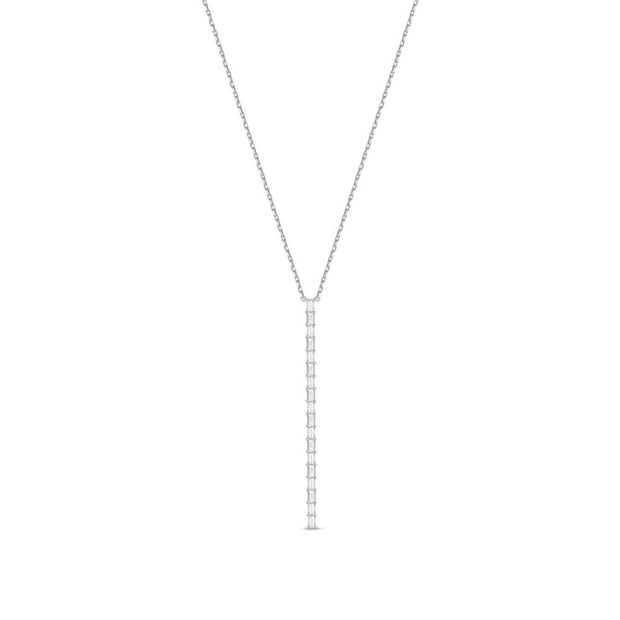 Geo Arts Vertical Diamond Necklace, 24