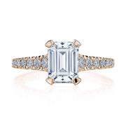 Emerald Solitaire Engagement Ring