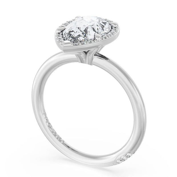 Pear Bloom Engagement Ring