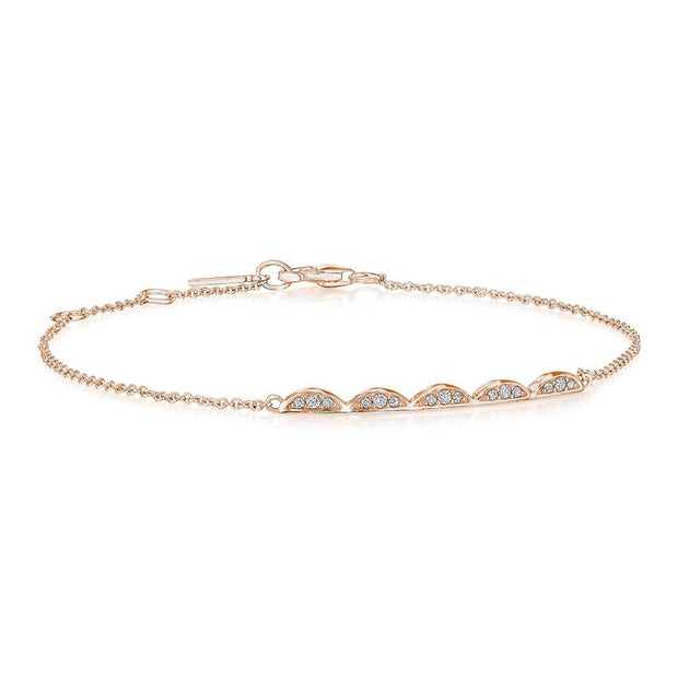 Closed Crescent Diamond Bracelet